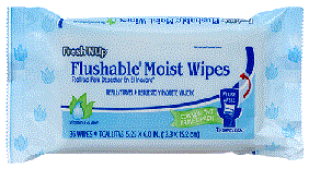 Flushable Moist Wipes