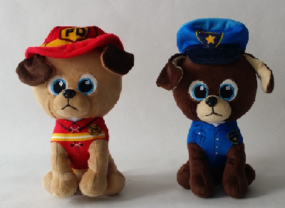 Perros con Vestidos de Bombero y Policia